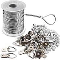 Marco de Imagen Juego de Cables Colgantes Bobina de Alambre Revestida de Vinilo de Acero Inoxidable Trenzado de 1-5 Mm x…